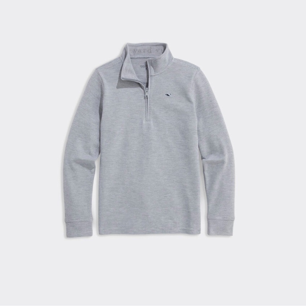 Gray Quarter-Zip Sweater